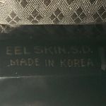 EEL Skin Vintage Leather Diagonal Striped Shoulder Crossbody Bag Evening Purse Red Photo 7