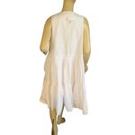 J.Crew  WHITE COTTON POPLIN TIERED LACE UP MINI DRESS NWT (XL) Photo 2