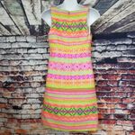 Britt Ryan  Neon sleevless sheath dress Photo 3