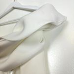 ASOS  DESIGN Scuba One Shoulder Corset Detail Jumpsuit in White Size US 10 Photo 6