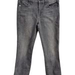 7 For All Mankind Size 29 Ankle Straight Gray Stretchy Jeans Front Zipper Photo 0