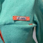 Columbia Women’s Fleece Jacket Sea Foam Green/Coral Pink EUC Sz Small Polyester Photo 2