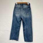 Judy Blue  High Rise Cropped Wide Leg Jeans Womens 27 Distressed Celeste Denim Photo 2