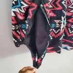 Women's Aztec Print Pullover Hooded Raincoat Jacket Size 2XL Pink Photo 5