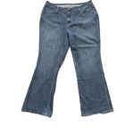 St John's Bay Women's Boot Cut Denim Jeans Size 18W Short Petite Blue Cotton Photo 1