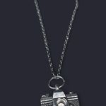 Handmade Gothic Silver Photo Digital Camera cross pendant Necklace Photo 1