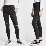 Madewell  9" High Rise Skinny Jeans in Black Sea Size 28 Tall Photo 1