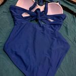 One Piece Swimsuit Women 2024 Sexy Tummy Control Swimsuits Cutout Blue Size XL Photo 6