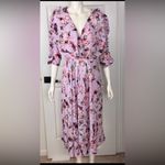 IRO  Liky Floral Midi Dress Lilac Floral Size 36/S/8-10 Photo 6