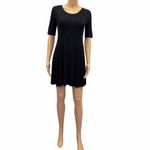 Popular Basics  Elegant Black Mini Dress Photo 2