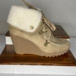 Unionbay Camel Pike Wedge Boot Faux Fur Lining Size 8 Photo 2