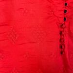 None CORAL DRESS OR‎ TUNIC WITH GOLD/NAVY EMBROIDERY AT BOTTOM FRONT HEM. FULLY LINED Photo 3