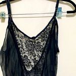 Frederick's of Hollywood  sheer woman black lingerie slip dress v back Photo 1