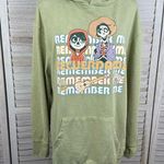 Disney  Coco "Remember Me" Pullover Hoodie Sweatshirt Distressed Sage Green-M Photo 0
