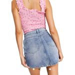 ASOS Denim Blue High Waisted Jean Summer Mini Skirt Women's Size 4 Photo 5
