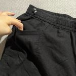Old Navy  Black Pull On High Rise Linen Blend Casual Shorts Size Large EUC Photo 1