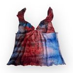 Lucky Brand new Vintage Y2K: ✵ Galaxy Tie Dye Tankini Bikini Set ✵ Red Blue L Photo 2