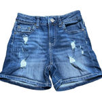 Indigo Rein Womens  blue denim distressed shorts sz 3 Photo 0