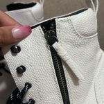 Baretraps  Ivory Combat Boots with Black Accents Photo 9