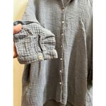 ZARA  Gauzy Pocket Button Down Babydoll Tunic Mini Dress Size Medium Photo 8