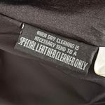 American Vintage Vintage 90s Wilsons Leather Black Longline Trench Coat Matrix City Womens XL Photo 8