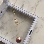 Boutique Custom Made 12mm Genuine Pearl Necklace Photo 0