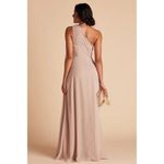 Birdy Grey Womens Size S Kira Chiffon Taupe Bridesmaid Dress NWT Photo 2