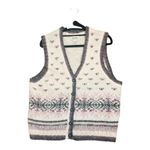 st. john's bay  Vintage Women's Fair Isle Wool Blend Sweater Vest XL Photo 1