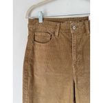 American Eagle NWT  Mom Straight Jeans Super High Rise Brown Corduroy Size 10 Photo 2
