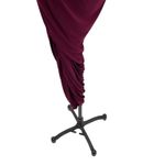 Norma Kamali  Diana Gown One Shoulder Bodysuit Ruched Plus Maroon Size Small Photo 7