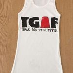 B18 New Women’s/Unisex Flip Cup Guys “Thank God It Flipped” Tank Top Medium Black Photo 0