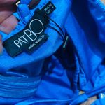 PATBO ROYAL BLUE STRETCH JACQUARD HALTER CUT OUT MIDI DRESS SZ 4 Photo 5