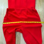 Amanda Uprichard  Red Cherri deep V-neck Sweetheart Jumpsuit Photo 5