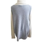 C by Bloomingdale’s Women Cashmere Pullover Sweater Sz L Turtleneck Colorblock Size L Photo 2