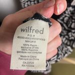 Wilfred Aritzia  Size XXS Midi Dress Black White Gauzy Aztec Boho Photo 1