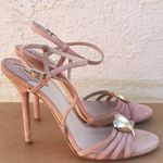 Aperlai NEW  women’s brooch accent suede ankle strap sandal IT 38.5 US 8.5 Photo 6