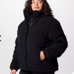 Columbia Ruby Falls Novelty Jacket Black Doodle Sherpa Coat 450 Down Fill NEW Photo 3