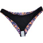 J.Crew Curved-waist cheeky bikini bottom in gathered floral block print 2X NWT Photo 2