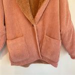 Ba&sh  Blush Corduroy Teddy Jacket plush pink size XS great condition Photo 2
