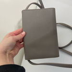 Nine West NWOT light gray buckle strap crossbody accordion magnetic purse bag Photo 1