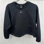 Nike Pro Pullover Sweatshirt Women's Medium Oversized Cropped Gym Training Top Photo 0