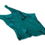 Vintage Second Skin Satin Green Teddy Frilly Leg Lingerie Womens Medium Photo 0