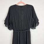 City Chic NWT  Flutter Me Maxi Dress Black Size M / 18 Photo 8