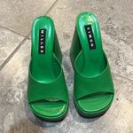 Simon Miller F229 Slice High Heel Sandals in Green, Size 36 NEW w/DustBag $575 Green Photo 5