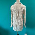 ZARA  Woman Premium Denim Collection Beige Long Sleeve Button-Down Shirt Size XS Photo 2