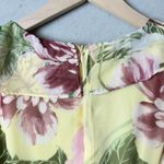 Danny & Nicole Womens Midi Fit & Flare Dress Yellow Dandelion Ruffled Photo 8