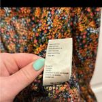 Free People Floral Navy Combo Button-Down I Found You Printed Top Size xs Photo 9