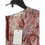 Skies Are Blue Women's Madison Paisley Dress Tiered Skirt 3/4 Sleeve Small NWT Photo 3