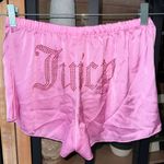 Juicy Couture Y2K  bedazzled sleep shorts micro satin silky rhinestones barbie Photo 0