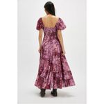 Free People Sundrenched Short Sleeve Maxi Dress Femme Rose Pink Medium NWT Photo 4